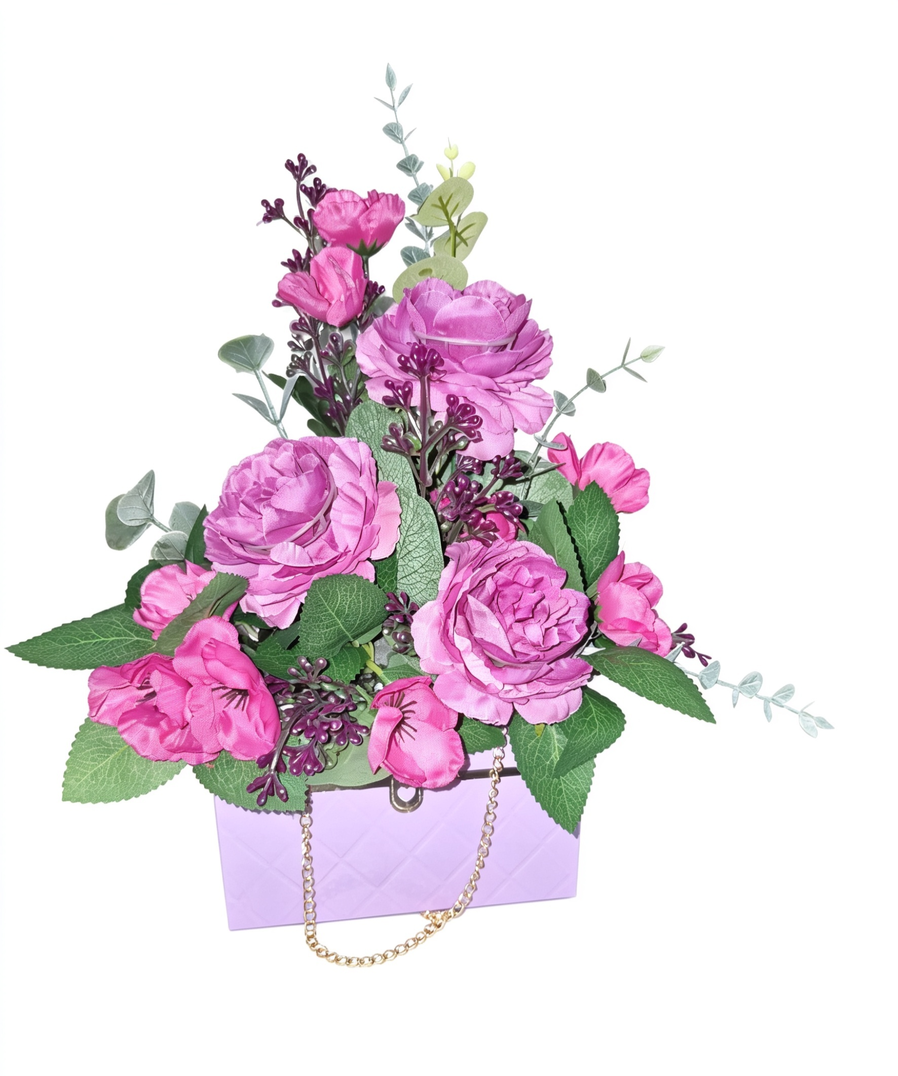 silk handbag