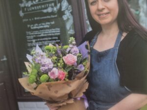Florist choice hand-tied flowers Bouquet